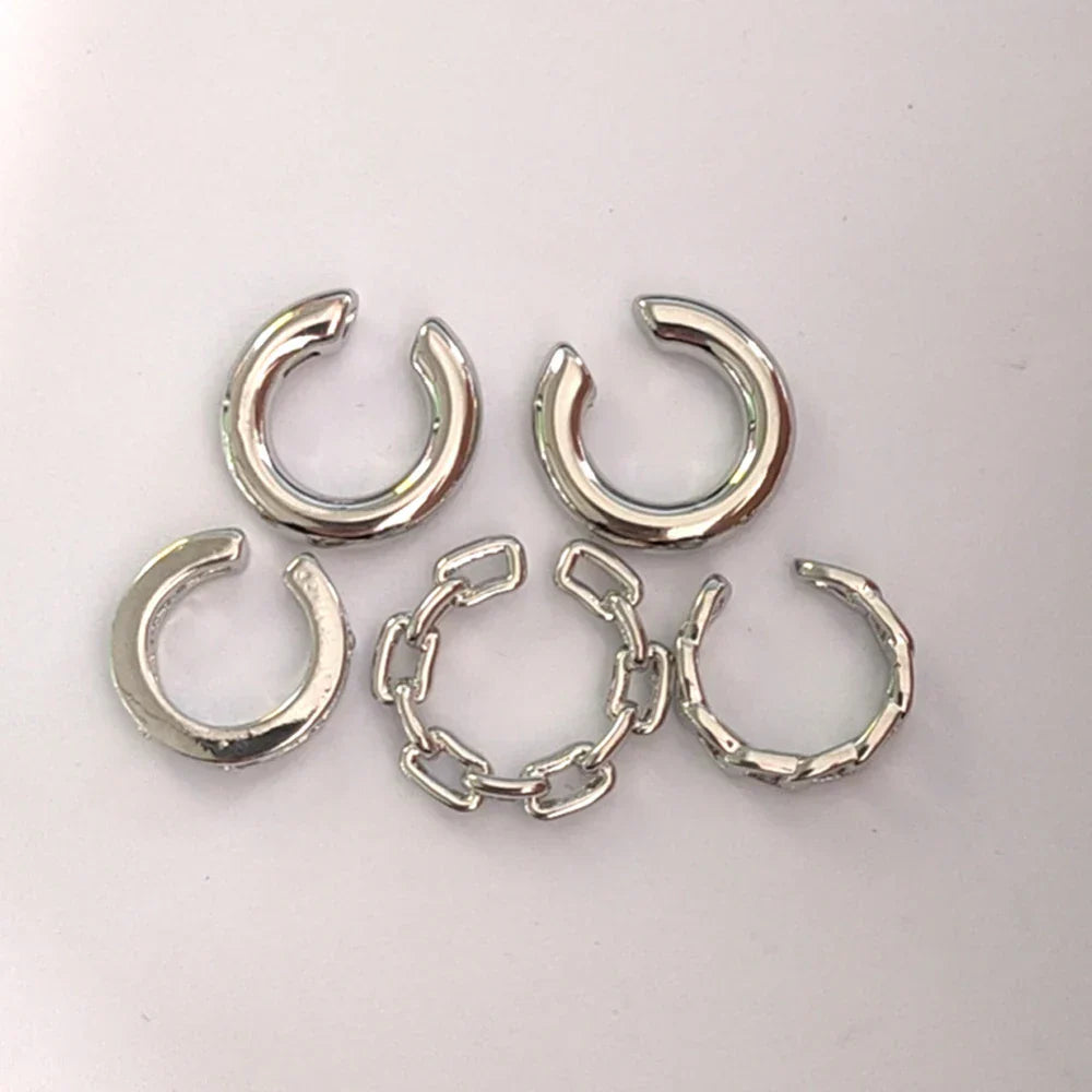 4er Set modische C-förmige Ohr-Clips