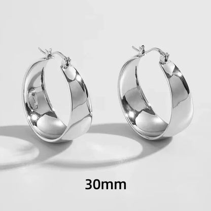 Edelstahl Große Kreis-Creolen