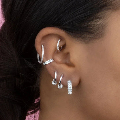 Edelstahl Große Kreis-Creolen