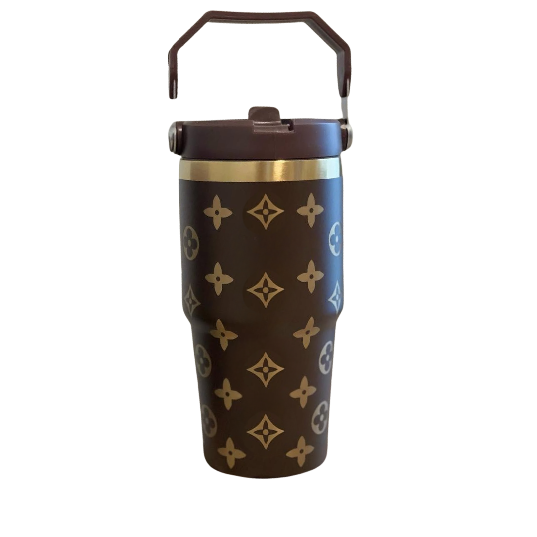 Premium LV Flip-Straw Tumbler